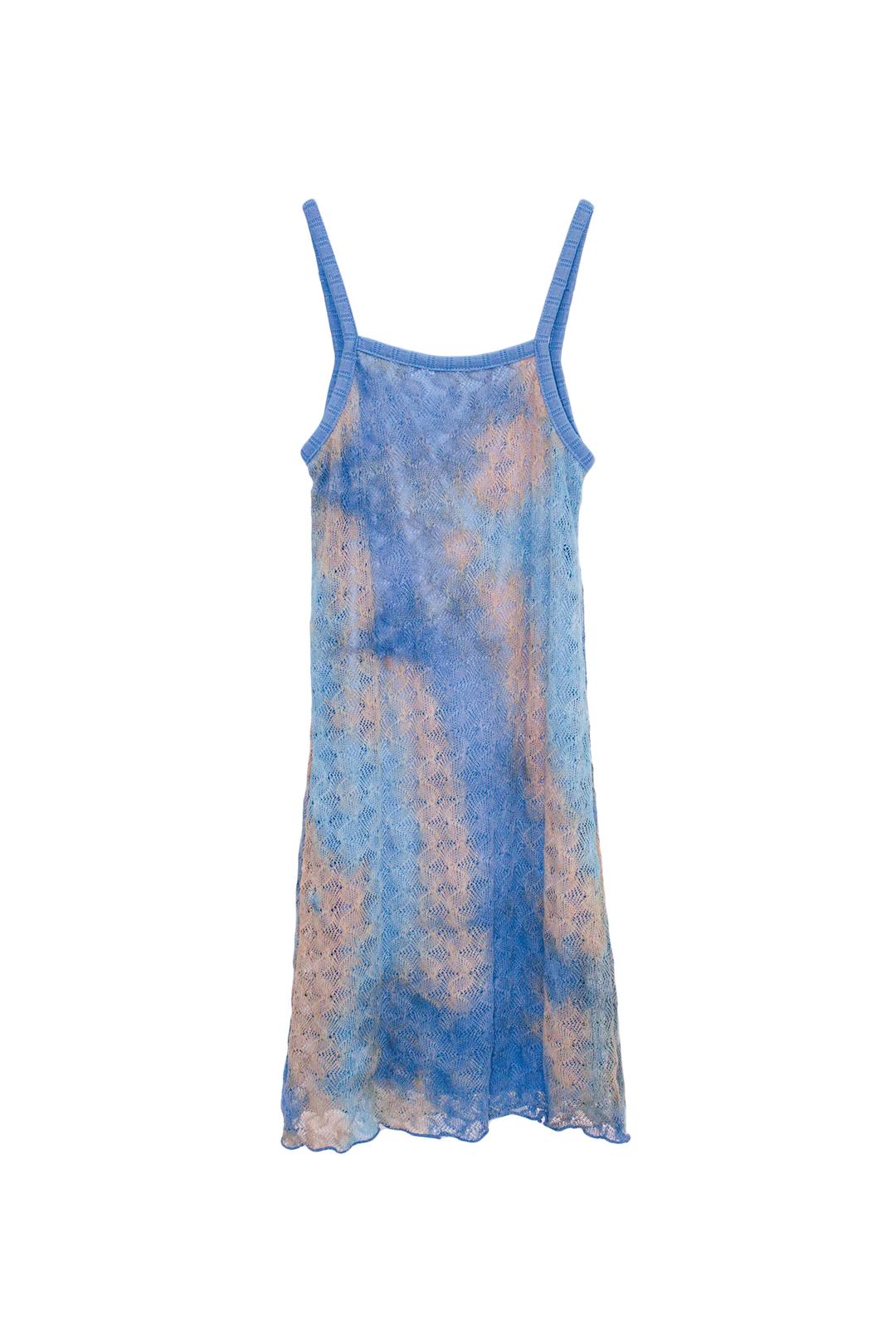 Tie-dyeing Lace One Piece / blue