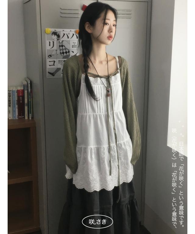 사키 [모리st🌳레이어드] 무어 레이스 원피스