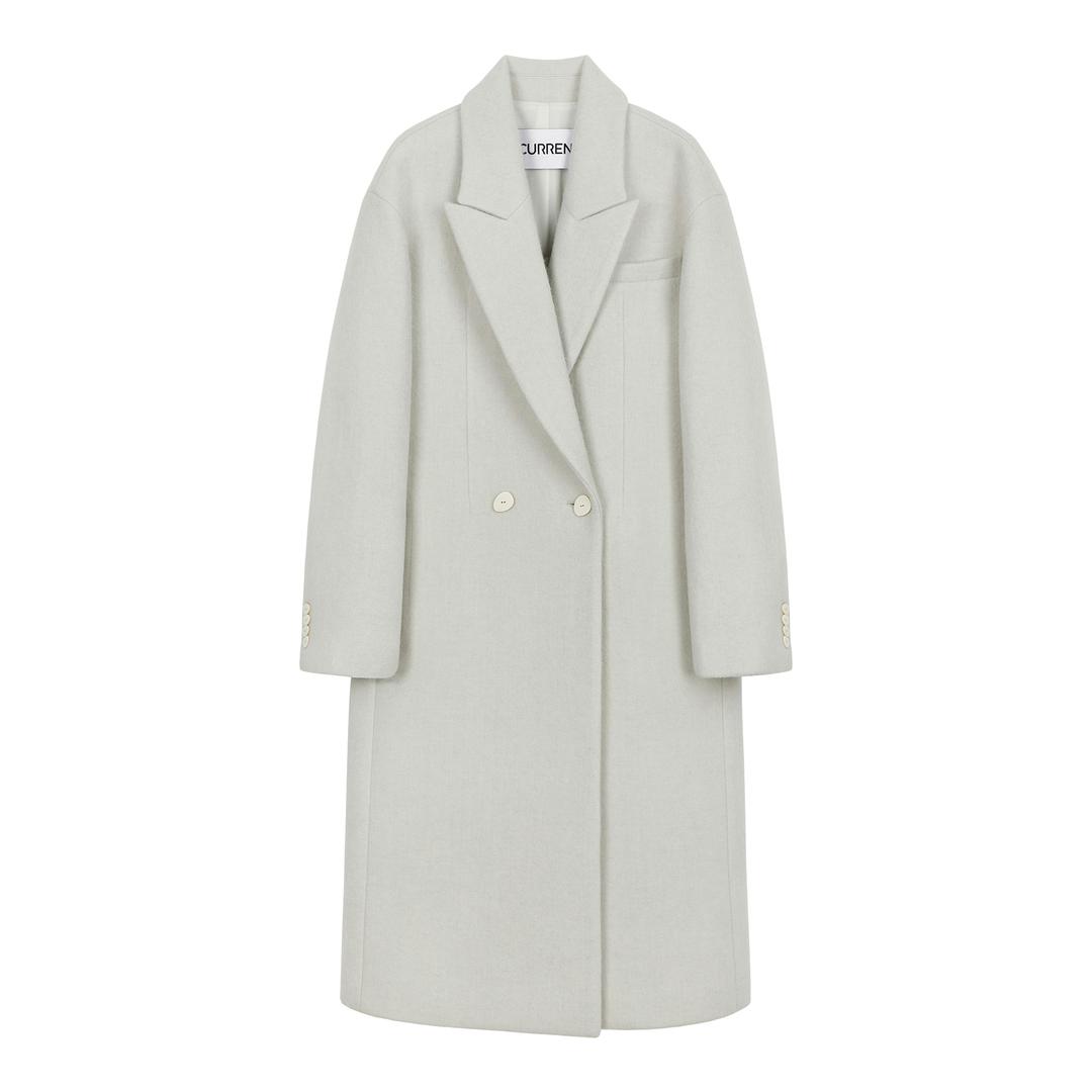 세미오버핏 롱 코트 [라이트 그레이]
