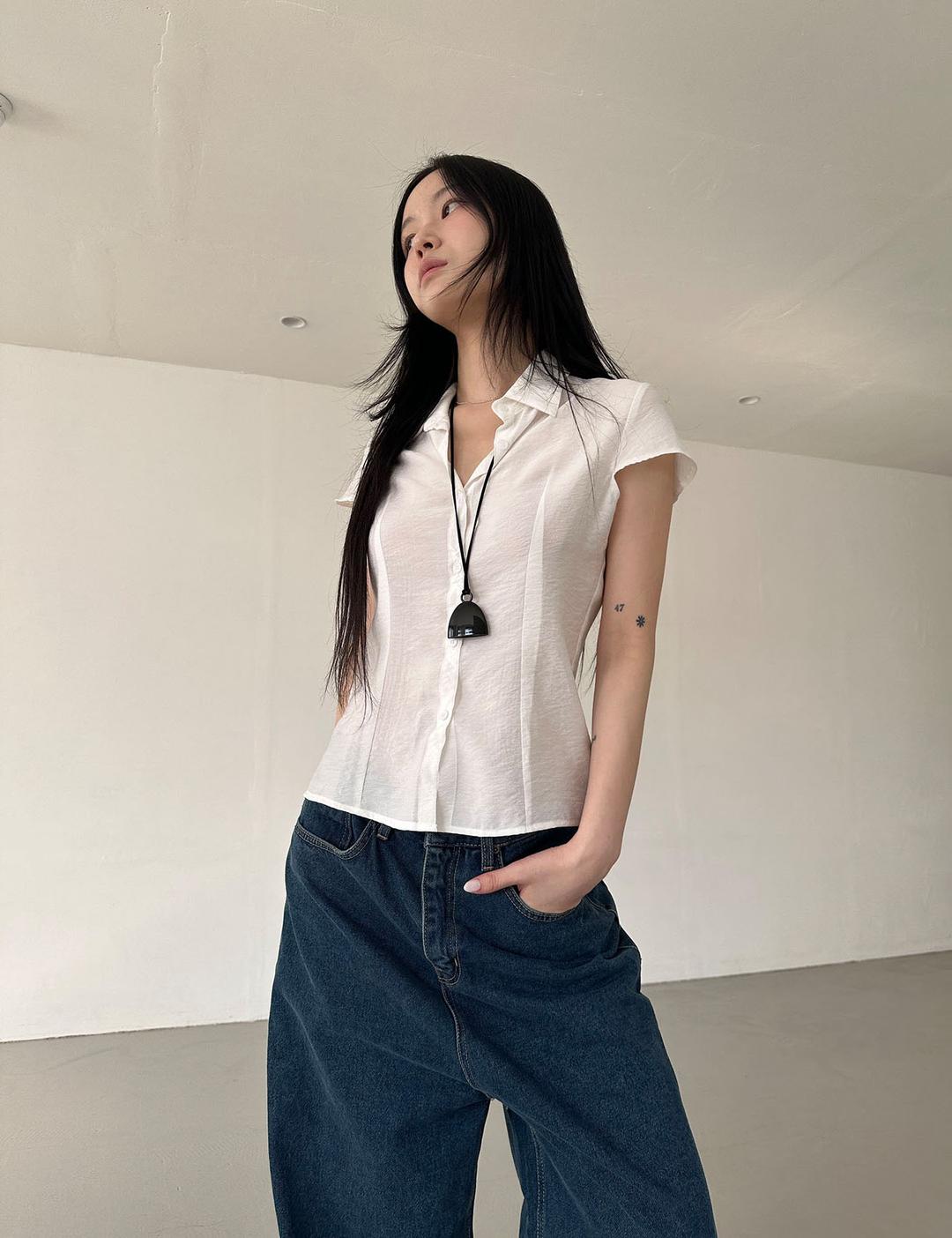 이너뮤트 cap sleeve shirt (3color)