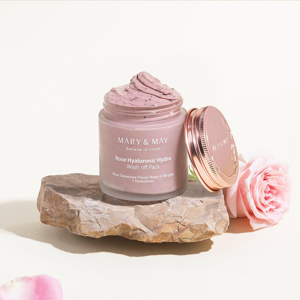 마리엔메이 비건 로즈 히알루로닉 하이드라 워시오프팩 125g