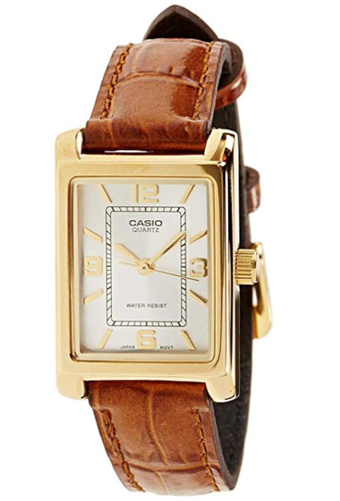 카시오 여성용 손목 가죽시계 아날로그/LTP-1234PGL-7A(재고확보/당일출고)
