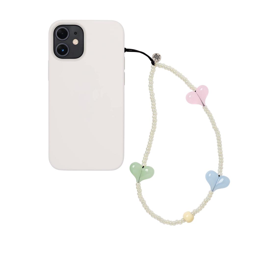 Icing On the Cake Love Heart Wristlet Phone Strap