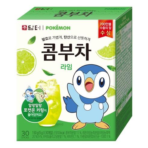 담터 포켓몬 콤부차 라임, 5g, 30개입, 1개 - 홍차 | 쿠팡