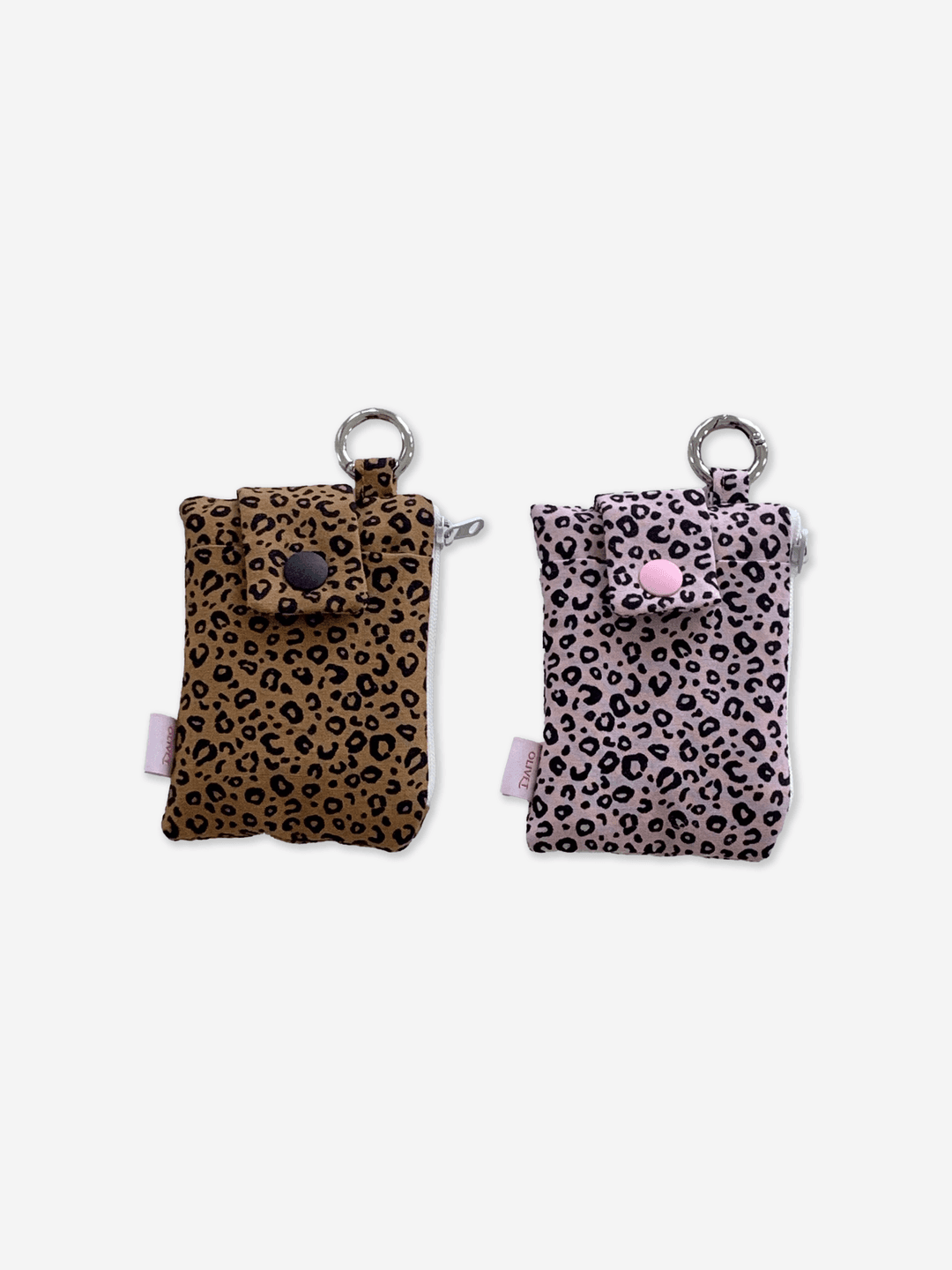 leopard mini pouch keyring (2 colors)