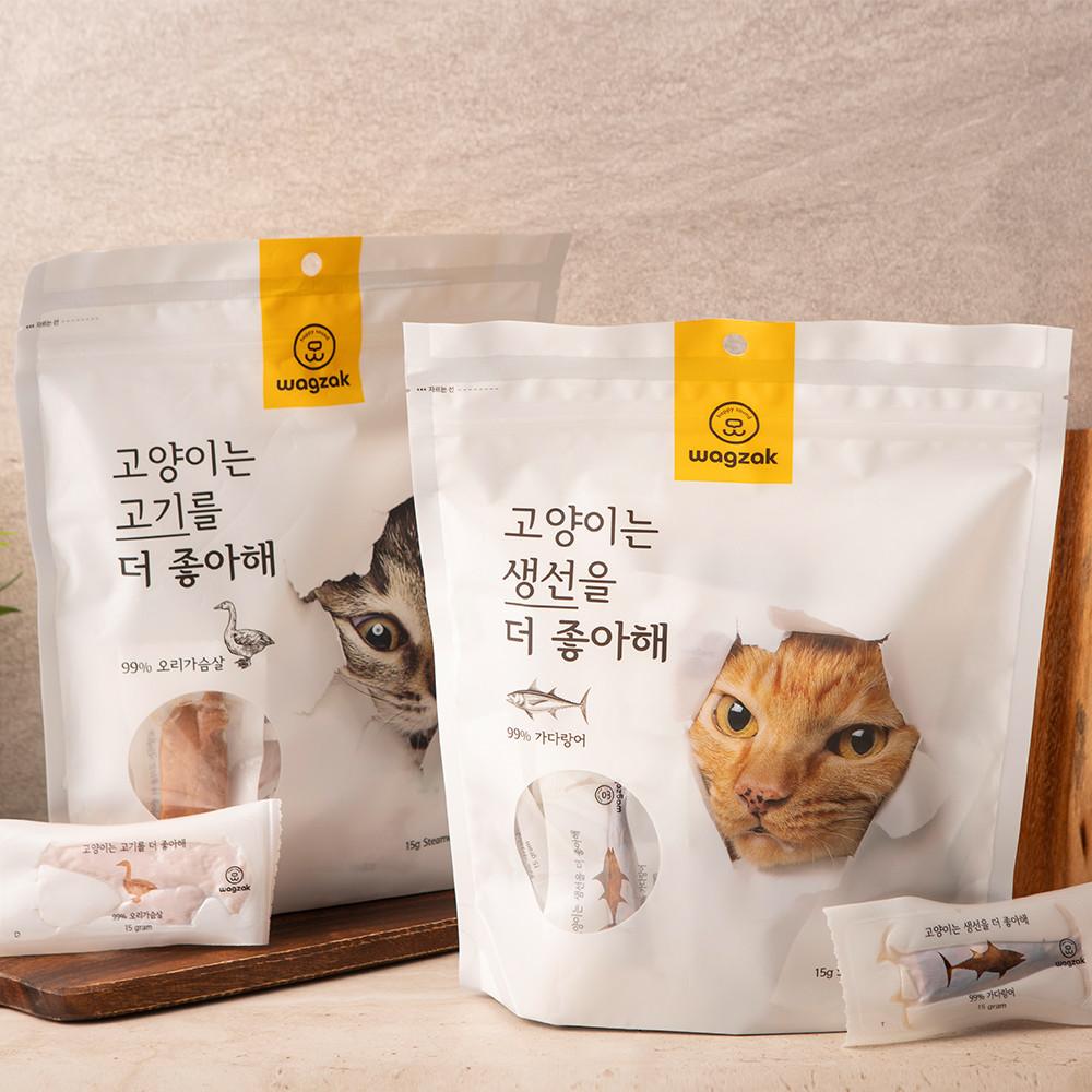 와그작 고양이는 더 좋아해 시리즈 (고양이간식,수제간식,원물간식,다이어트간식,육포)
