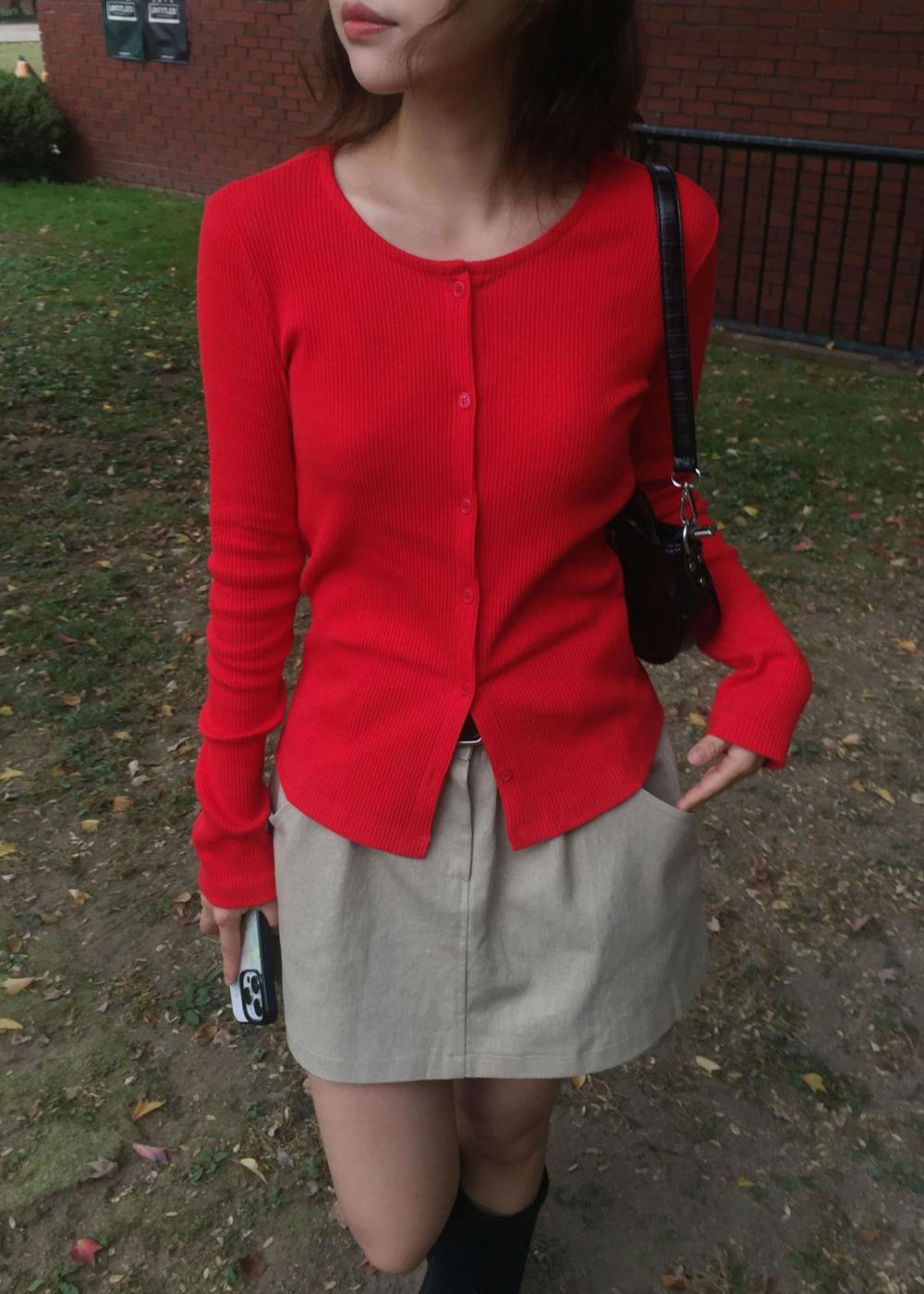 [MADE]Nina knit slim cardigan(2colors)