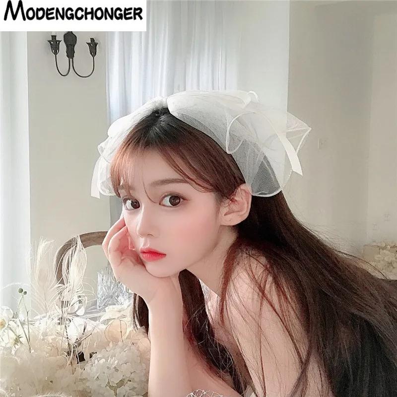 여성용 스위트 뷰티 보우 바렛 헤어 밴드, 원사 다층 베젤 헤어 액세서리, 패션, 새로운 보우 머리핀, 헤어 후프, 1PC