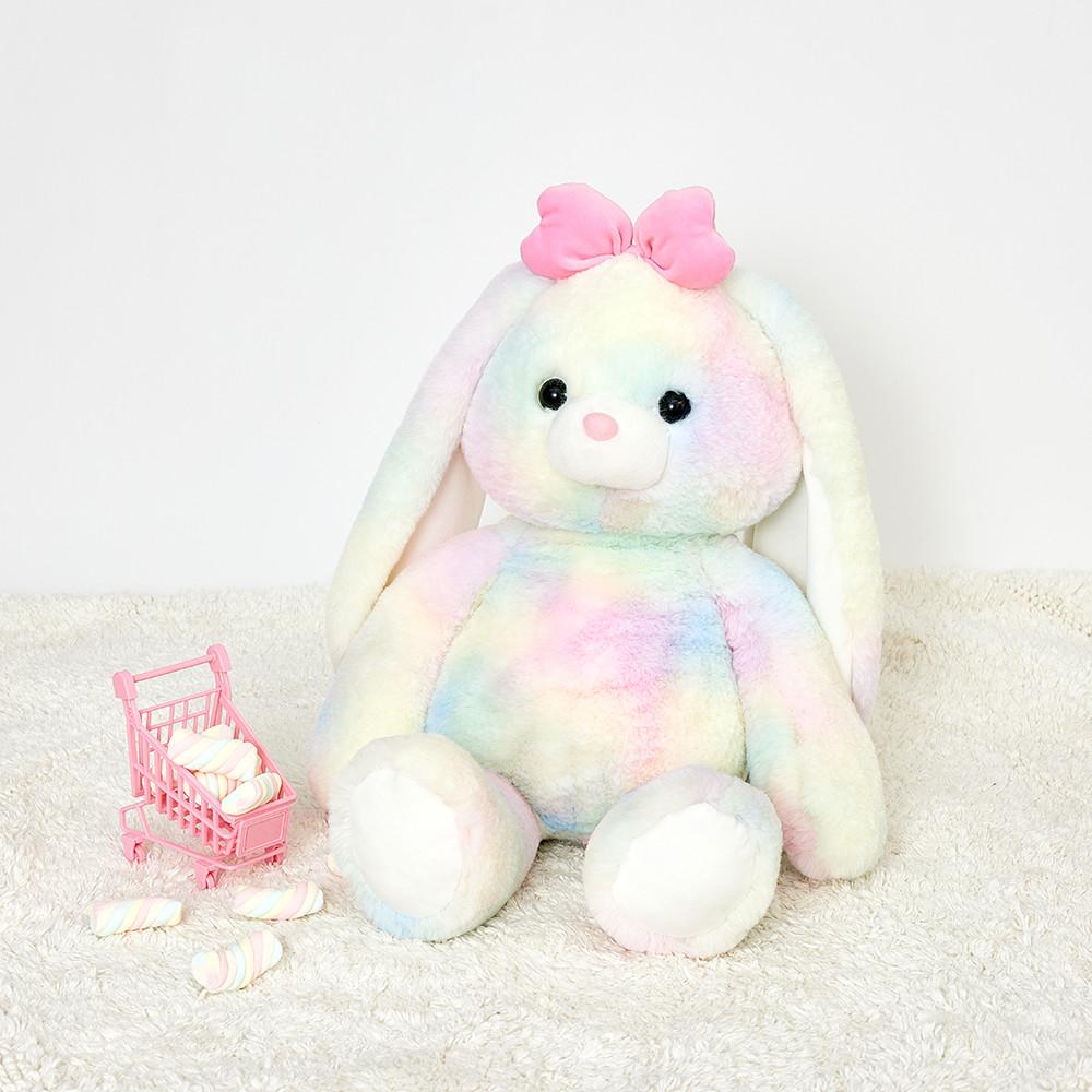 에버랜드 토끼 까꿍 보들 인형 레인보우 소