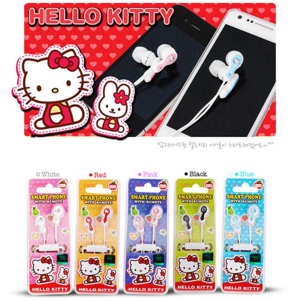 헬로키티 스마트폰 이어폰 HES-222 통화기능