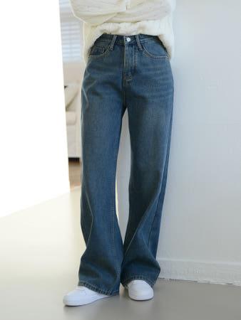 이런 상품 어때요? 수비진 융기모 와이드 중청 데님팬츠 기모바지 융기모청바지