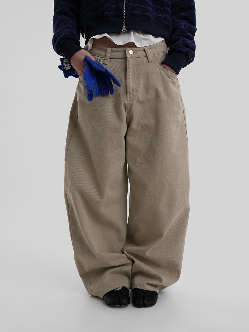 어텀 [made]쿠로커브드팬츠