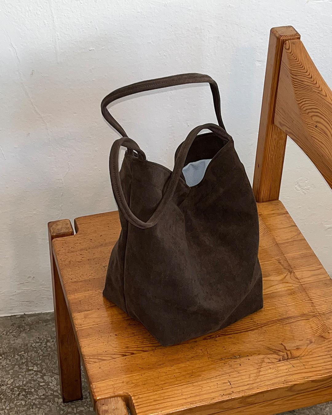 lazy bag(스웨이드)_브라운