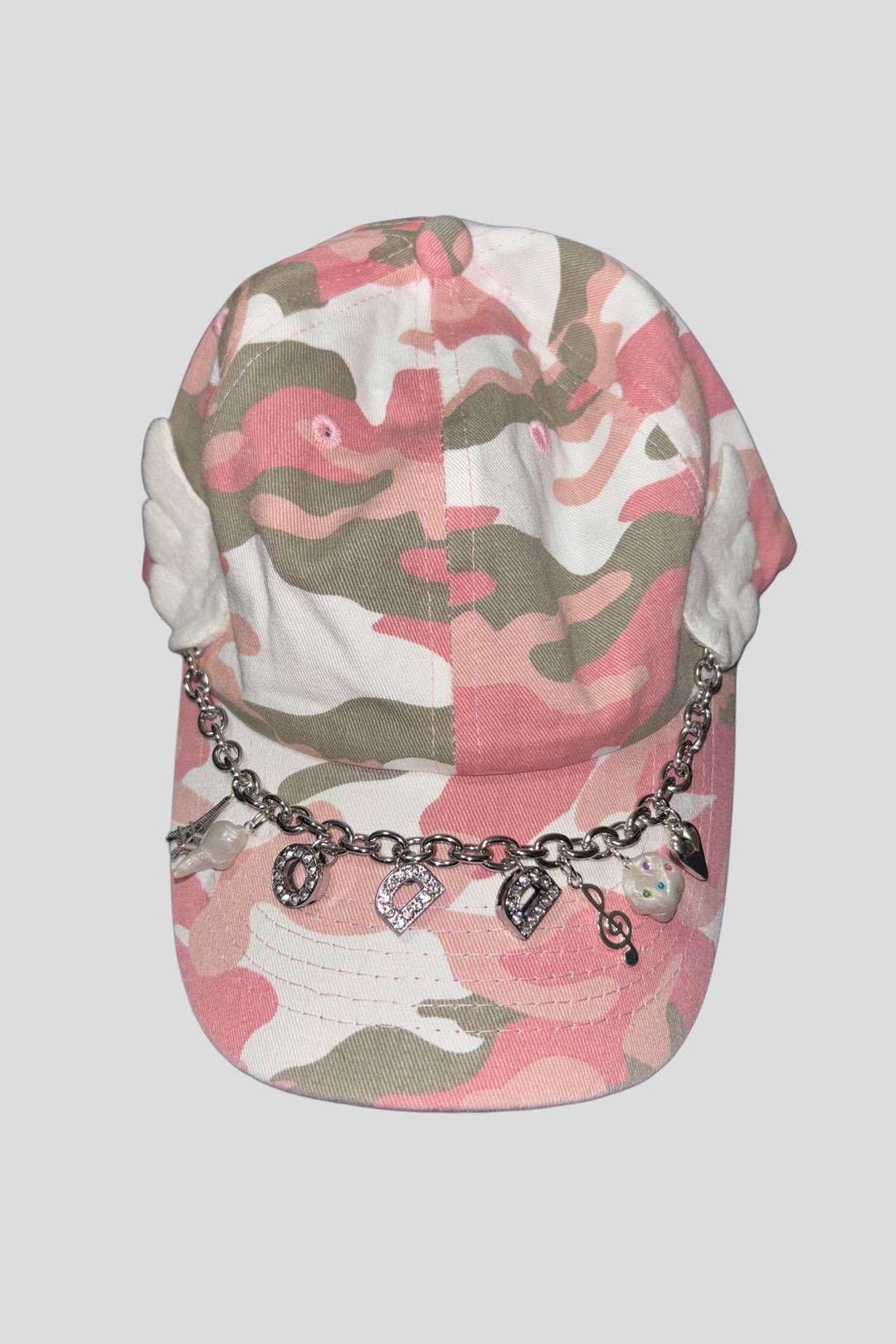Camo angel tooth ball cap