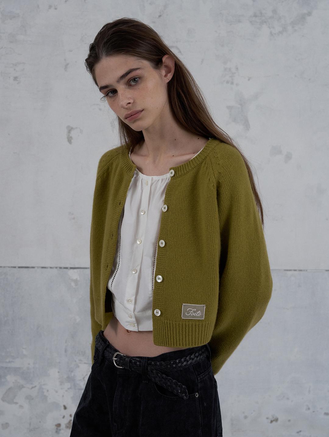 [3rd] Powder cardigan - olive