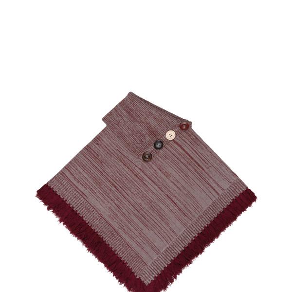 MULTIWAY KNIT PONCHO (RED)