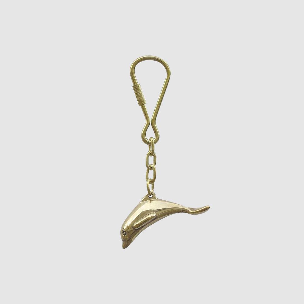 [TVS] Keyring - Dolphin, brass 돌고래 키링