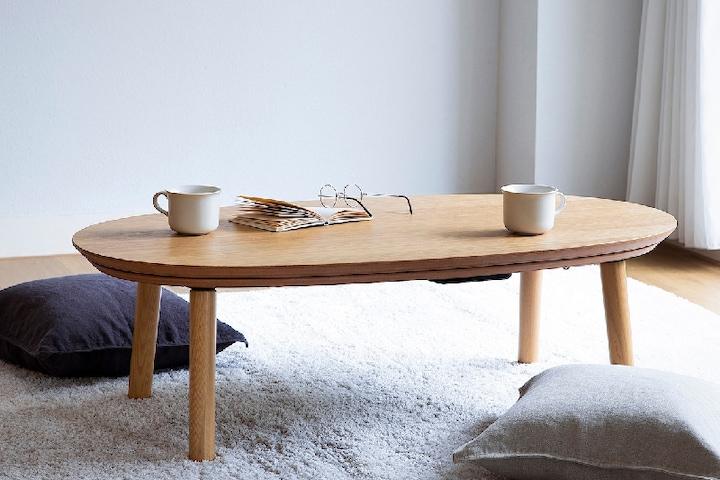 [해외] 코타츠 난방 테이블 타원형