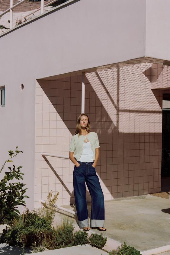 레이스 타이 니트 재킷