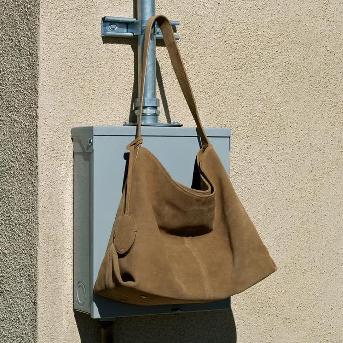 COUPE BAG - CAMEL_SUEDE