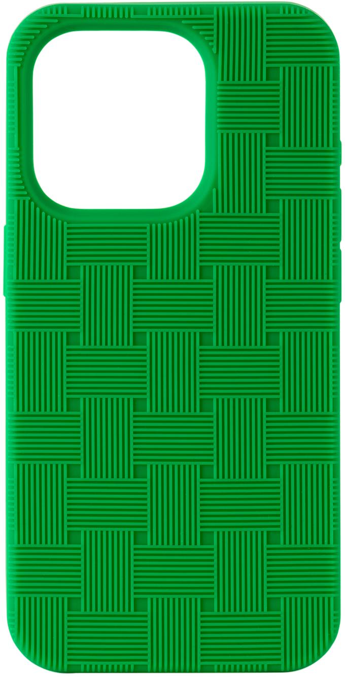 Green Intreccio iPhone 15 Pro Case