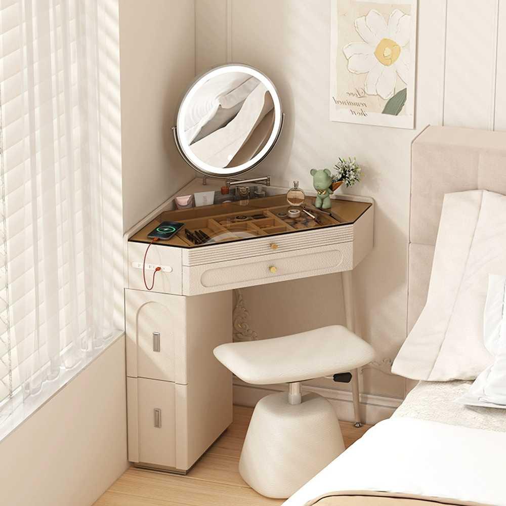 틈새화장대 테이블 메이크업 미니 공간활용 북유럽