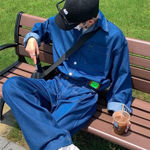 데님 점프수트 (2 color)