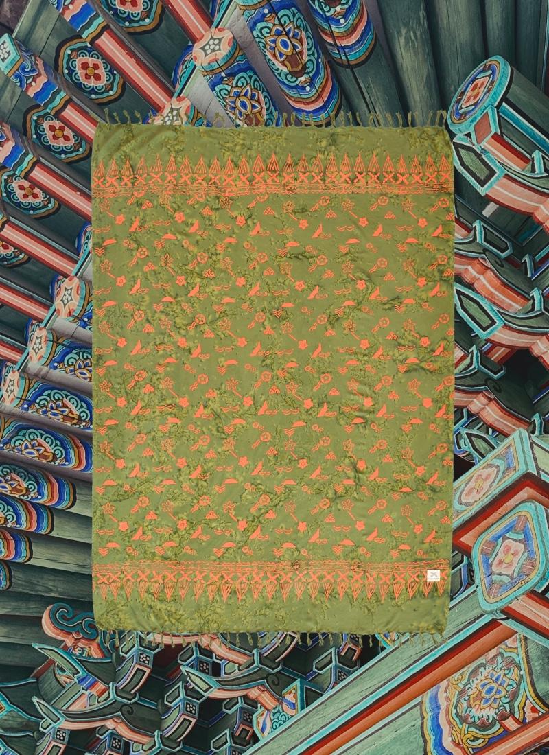 [사롱] 단청 - 연잎색