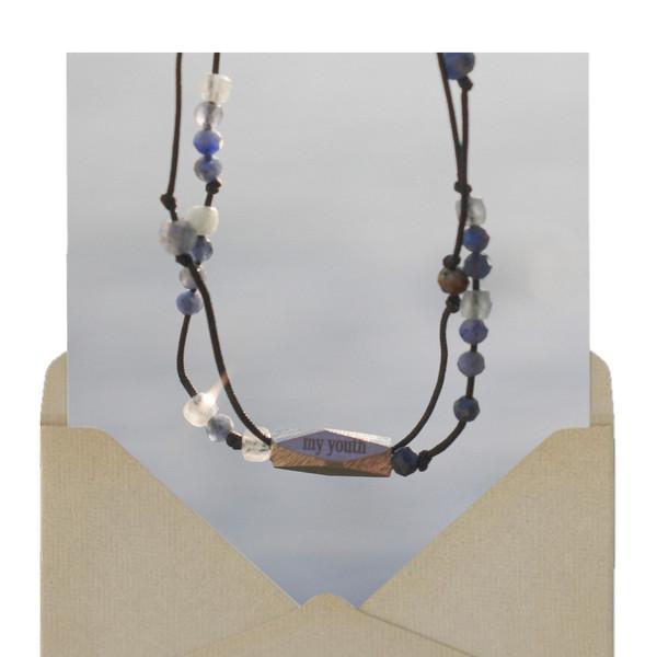 3月) 젊음의 바다, double line bracelet