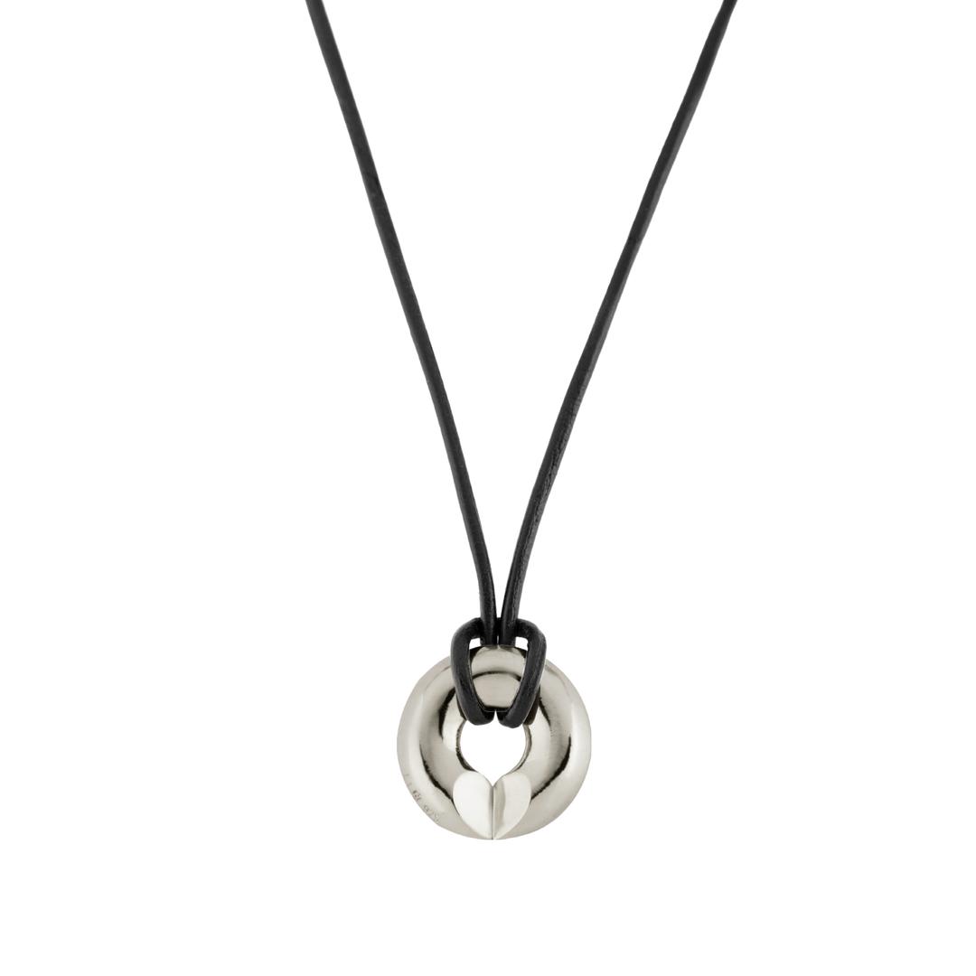 Pendant Heart Leather N