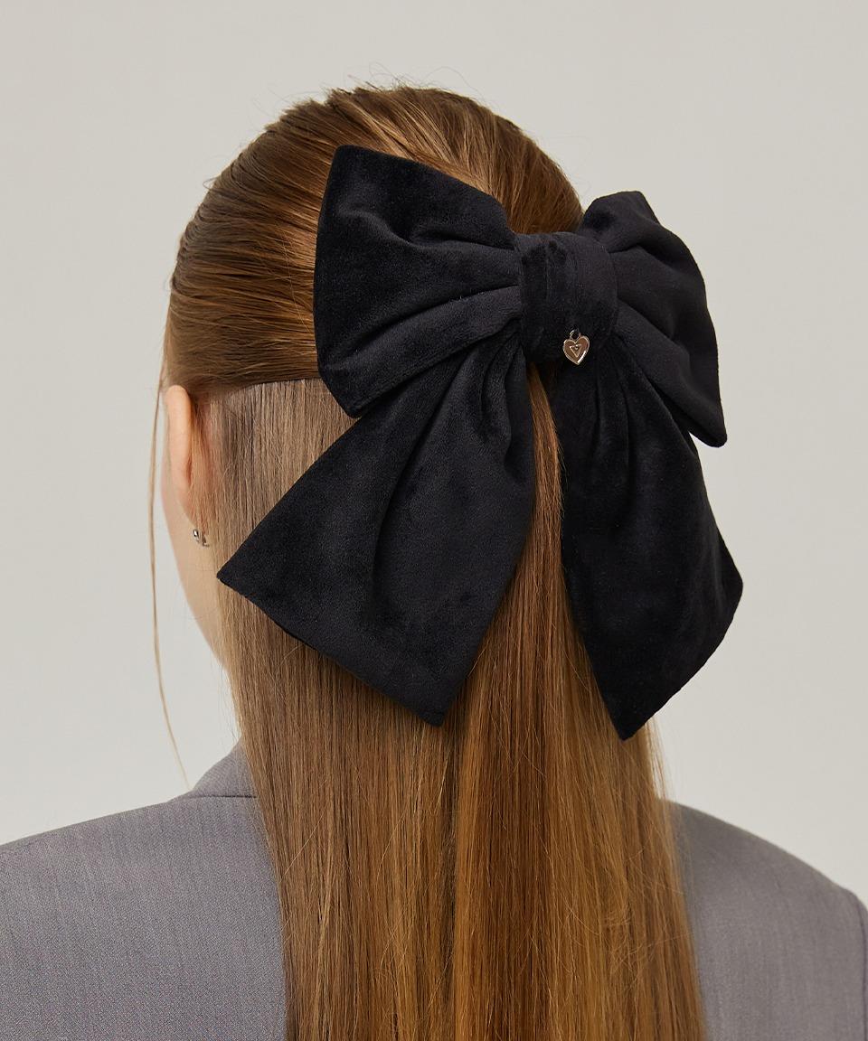 벨보아 빅 리본핀 _ 블랙