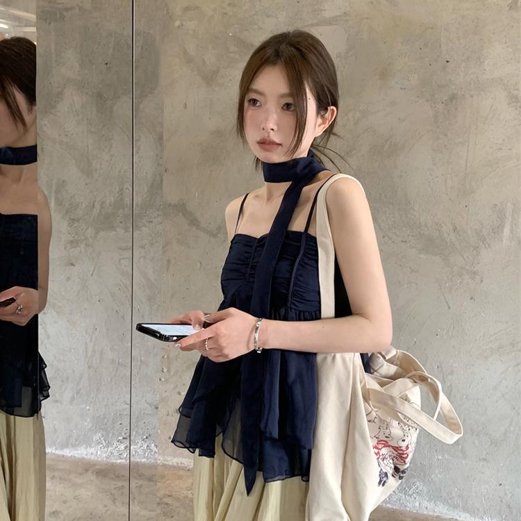 샤인글램 (당일출고/타이set) 여름 썸머 오프숄더 튜브탑 탱크탑 휴가룩 바캉스룩 하객룩 휴양지룩 오프숄더 셔링 플레어 스모크 밴딩 민소매 나시 슬리브리스 크롭 블라우스 티셔츠