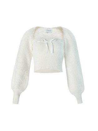 Soft effy bolero set (Ivory)