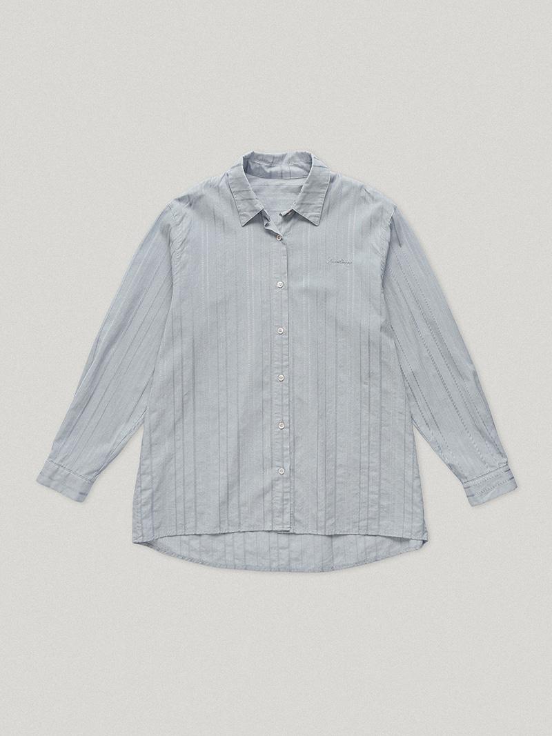 Newry Striped Shirt Blue Gray