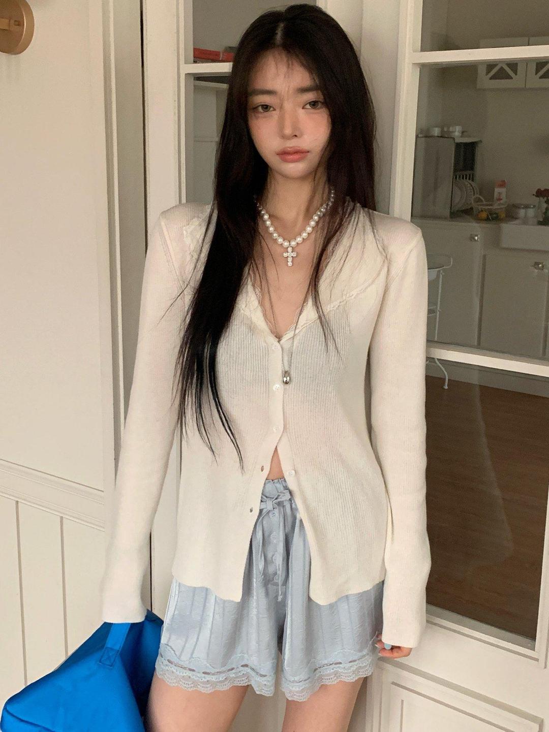 낫스페셜 타라바이모션 더블 레스 가디건 낫스페셜 tara by motion 3col