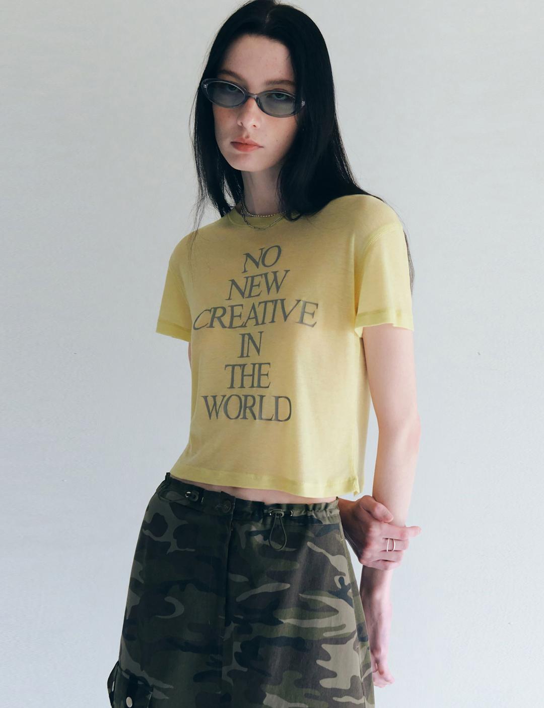 뉴크리에이티브 숏 슬리브 티 (레몬)