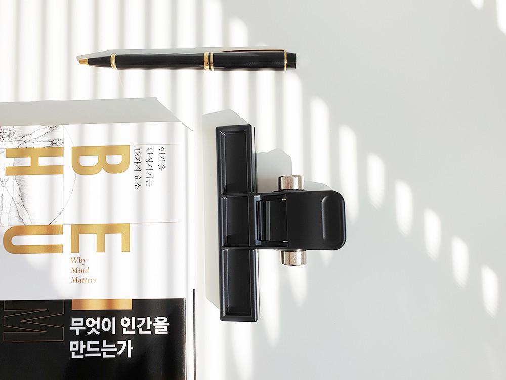 블랙 북스토퍼 휴대용 독서대 일본문구 책집게 문진 북홀더