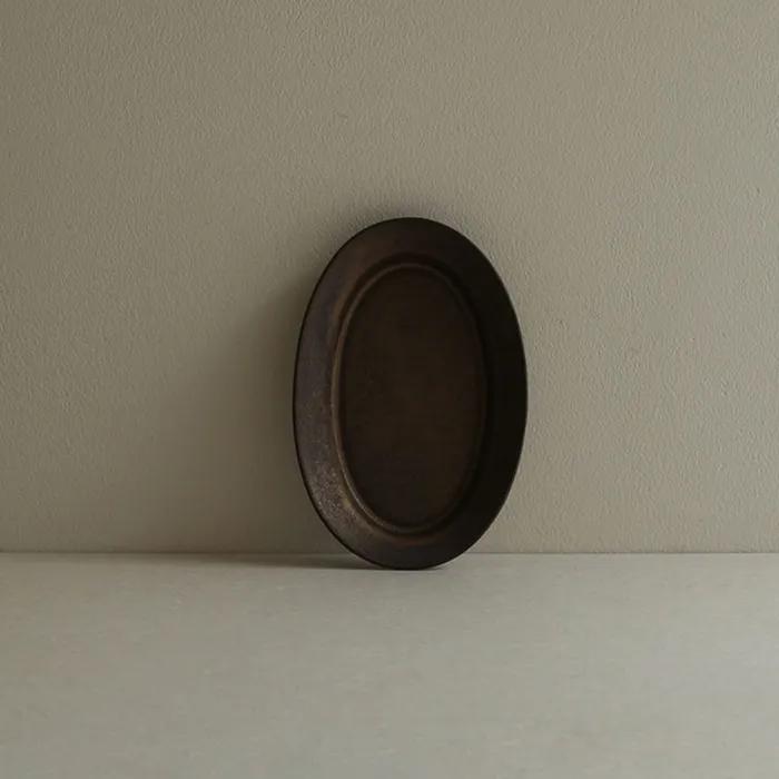 날개 오벌 플레이트 (S)｜Copper Brown