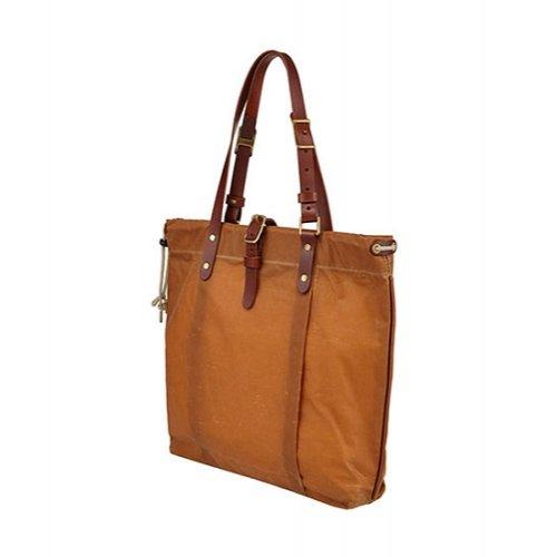 브러쉬브라운 왁스캔버스 토트백