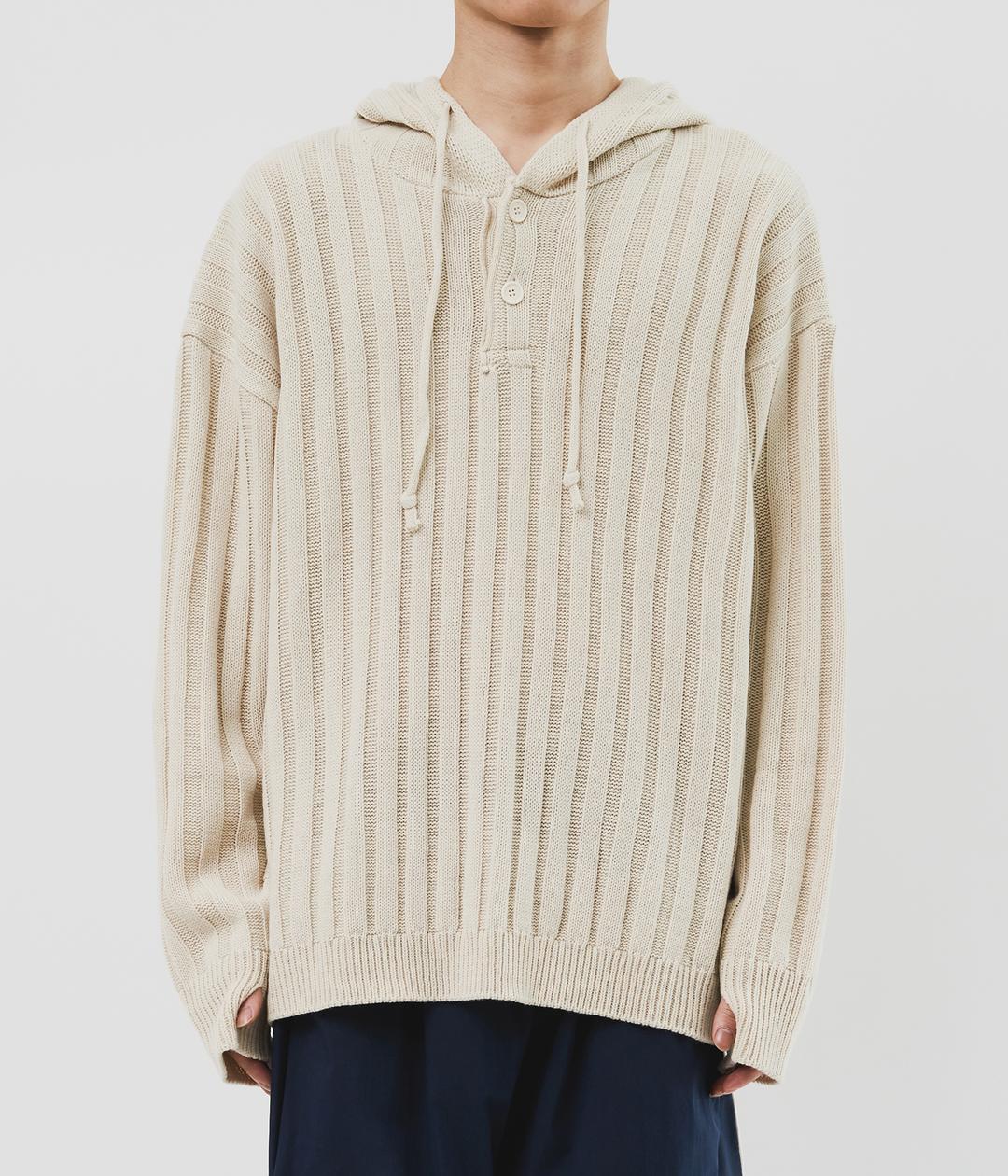 Bendy Knitted Hoodie (3color)