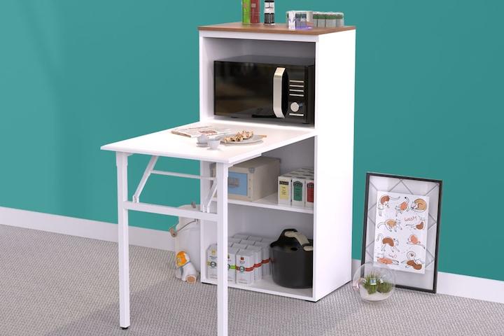 루체 접이식 식탁 렌지대 수납 테이블 중형 2colors