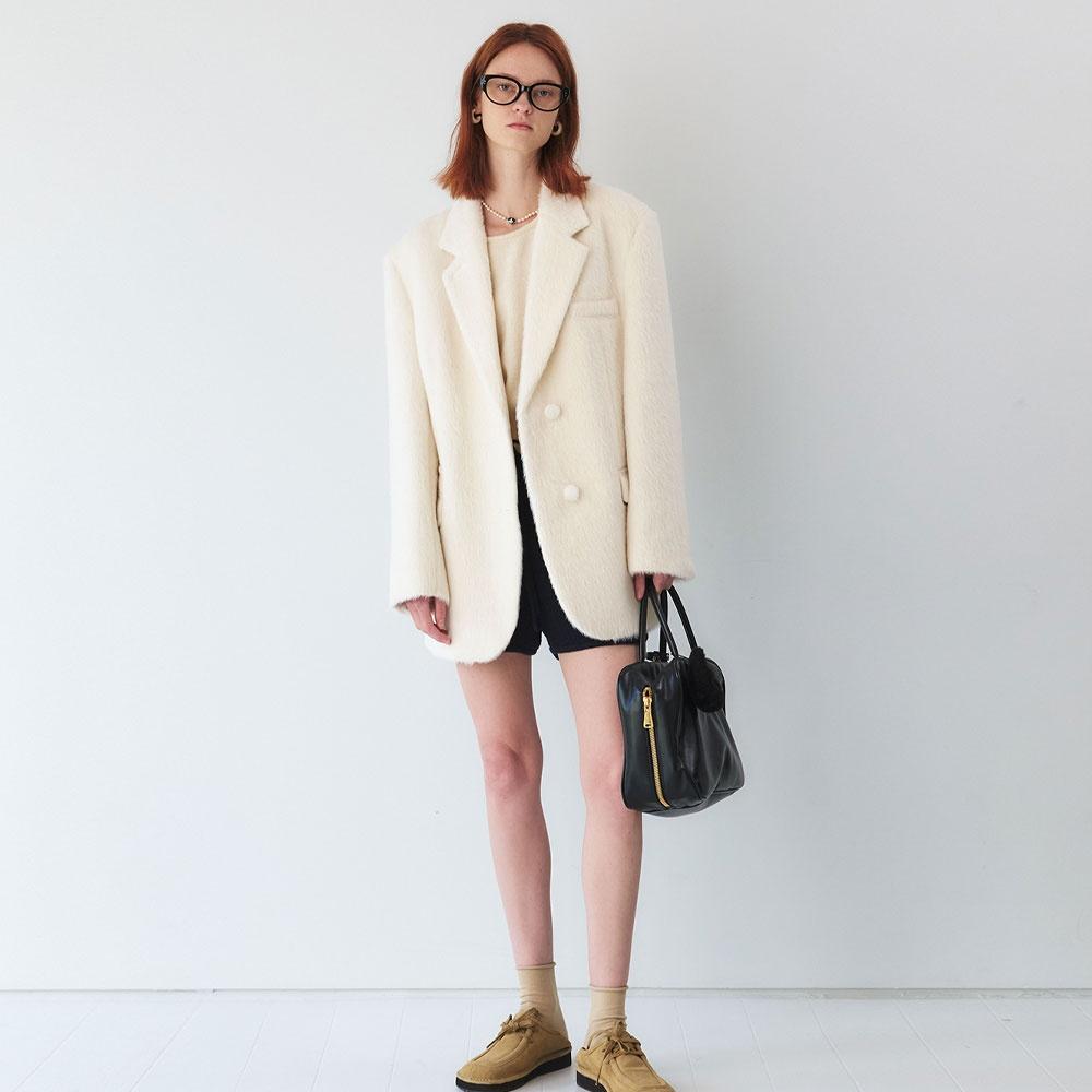 24 Fall_ Ivory Suri Alpaca Classic Blazer