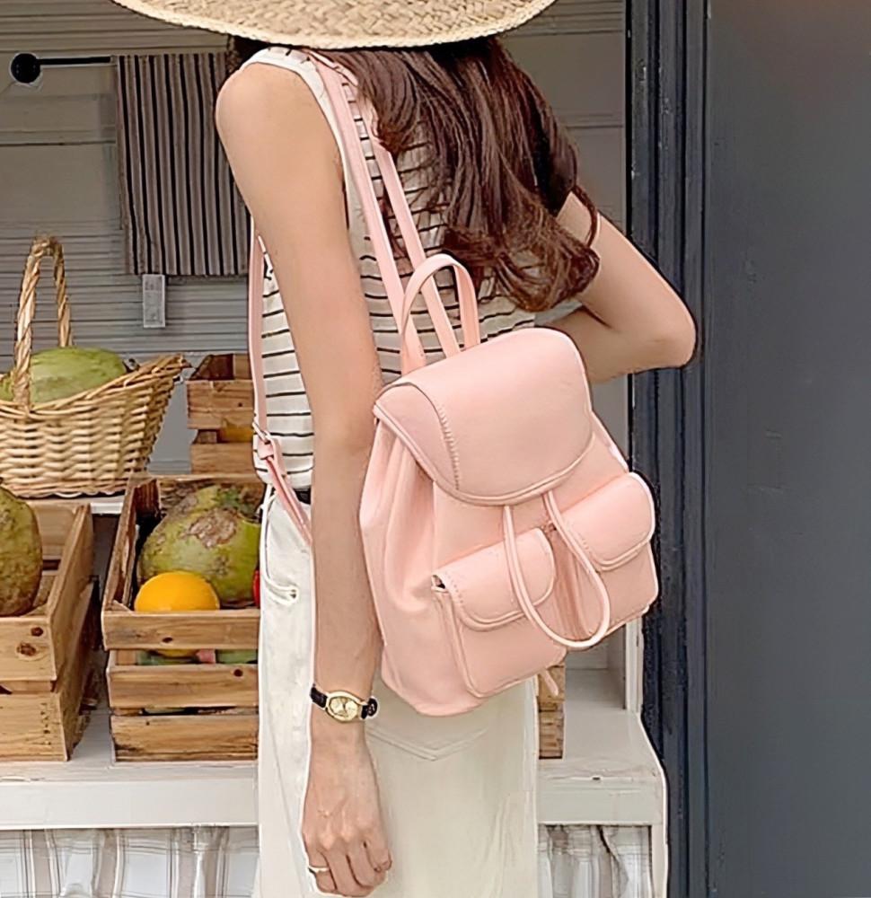 파스텔 미니 레더 복조리백팩 실버백 여행 대학생 데일리가방