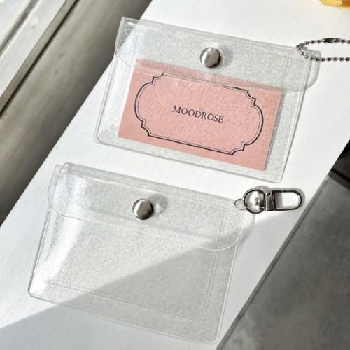 pvc 투명 글리터 카드지갑 포토 명함 포카케이스