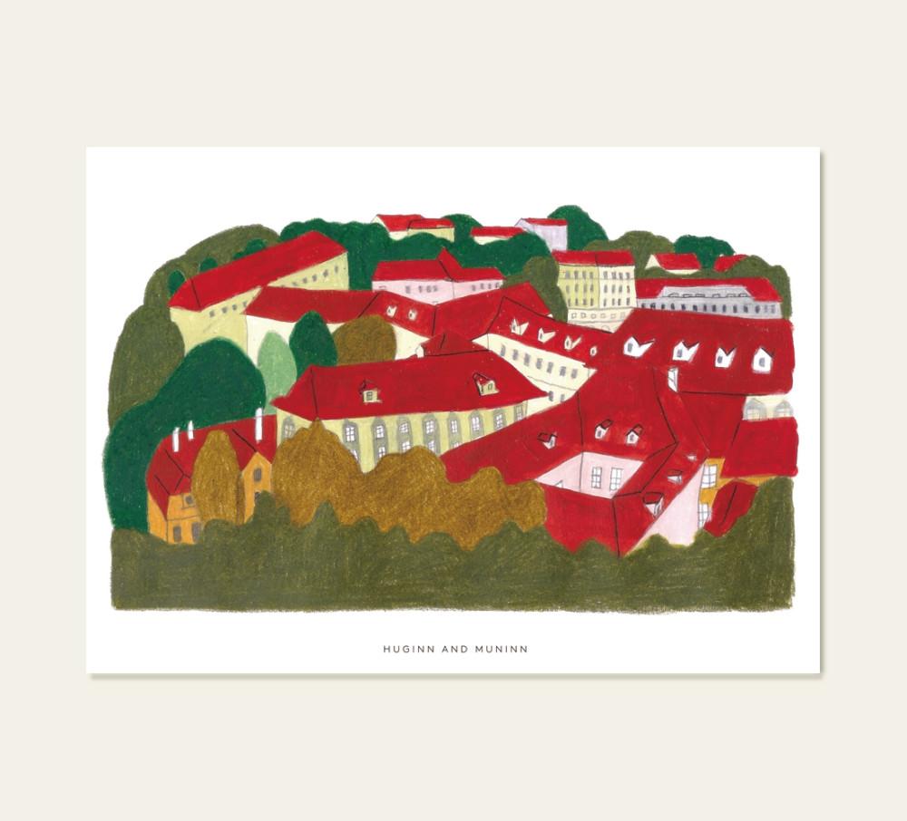 prague - Drawing card