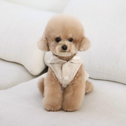 쉬오트 린넨 케이프 탑 (베이지)