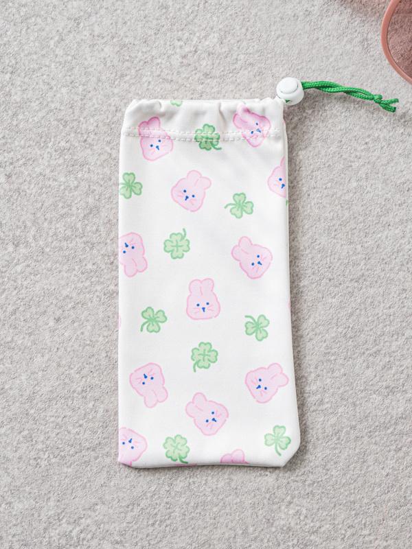 안경닦이 겸용 캐릭터 파우치 클로버