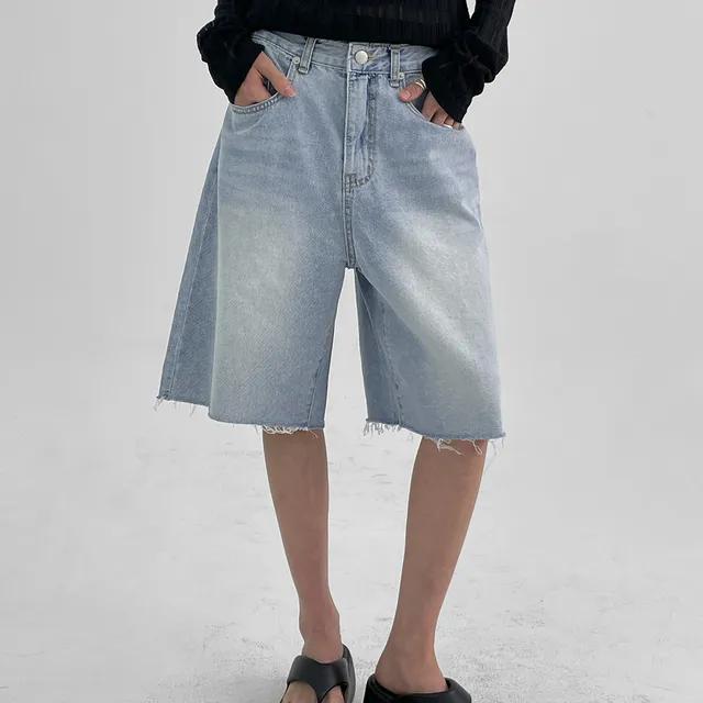 레일흔 버뮤다 데님팬츠