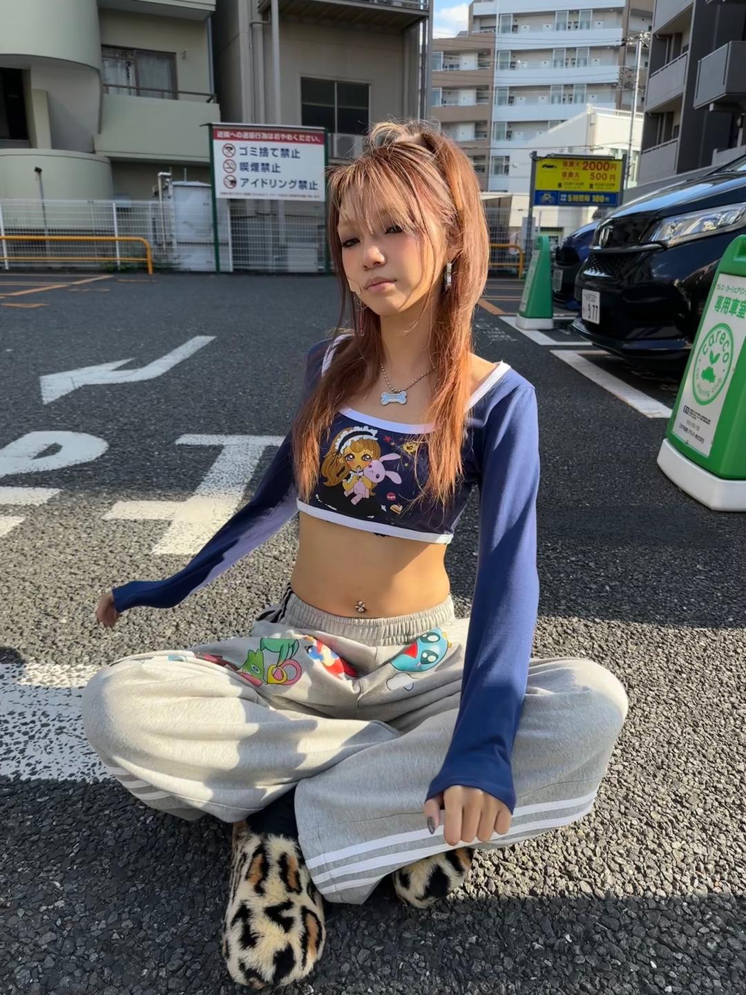 Super Short Camisole Square Neck Top T-shirt