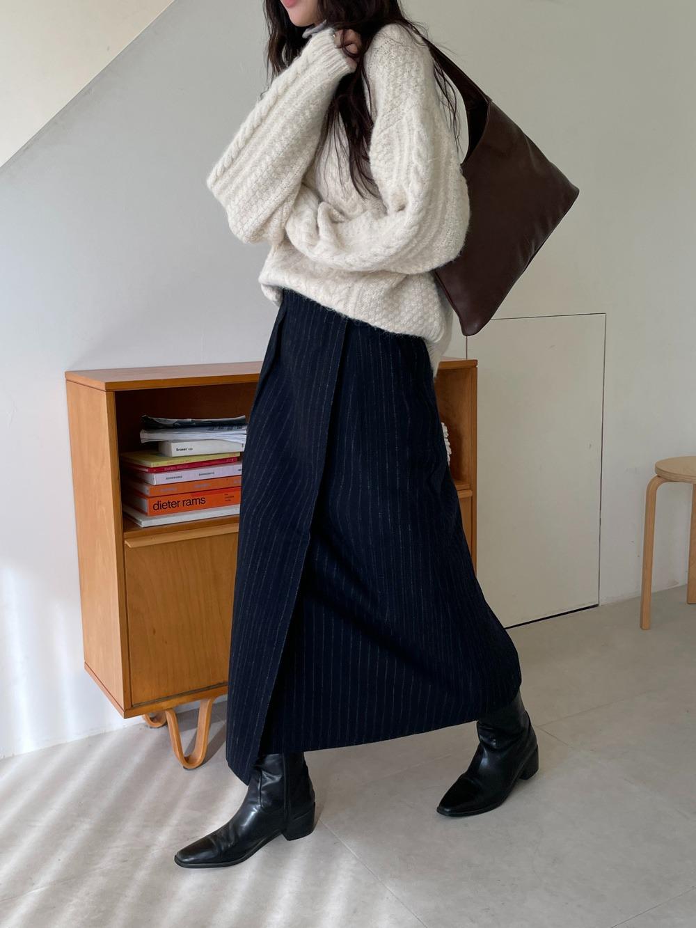 페미니크 Alpaca Wrap Skirt